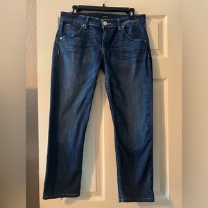 Hudson Jeans Bacara Crop Straight Jeans in Kern Size 30